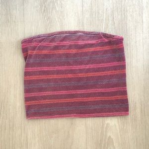 Urban Outfitters Glitter Striped Tube Top